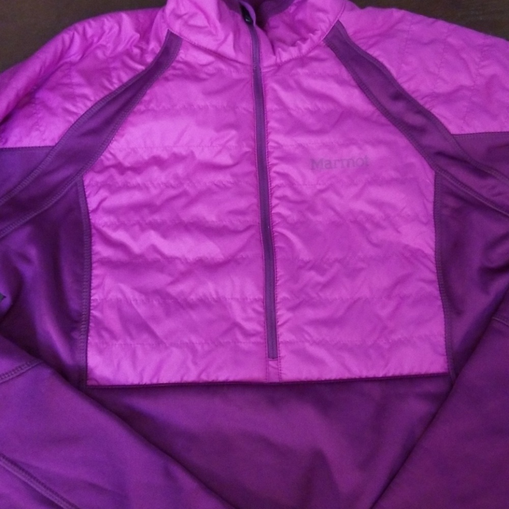 Marmot Half Zipper Purple 2 tone Pullover Jacket NWOT Sz S